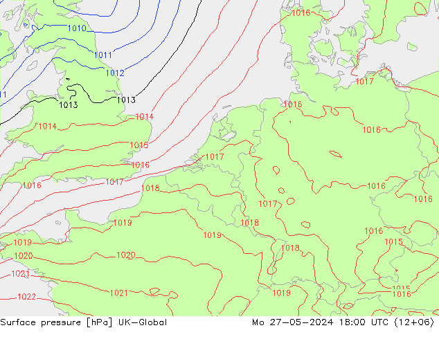 Yer basıncı UK-Global Pzt 27.05.2024 18 UTC