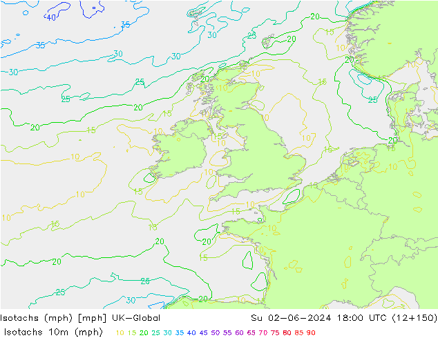 Isotachs (mph) UK-Global Su 02.06.2024 18 UTC