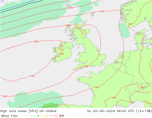 High wind areas UK-Global Su 02.06.2024 06 UTC