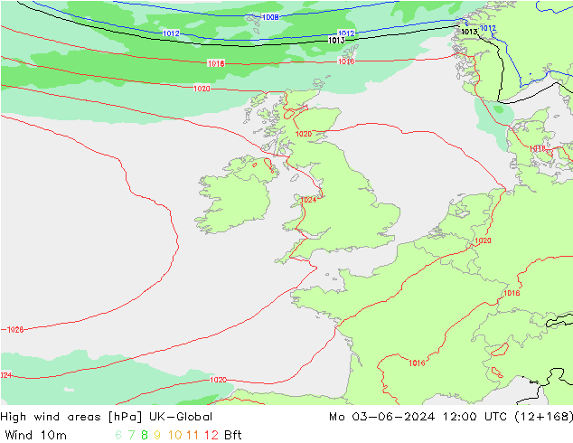 High wind areas UK-Global Mo 03.06.2024 12 UTC