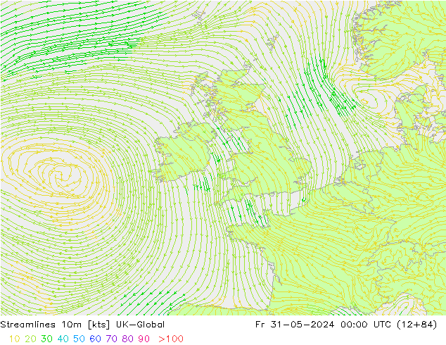 Streamlines 10m UK-Global Fr 31.05.2024 00 UTC