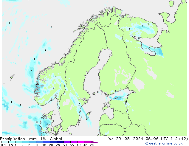 Srážky UK-Global St 29.05.2024 06 UTC