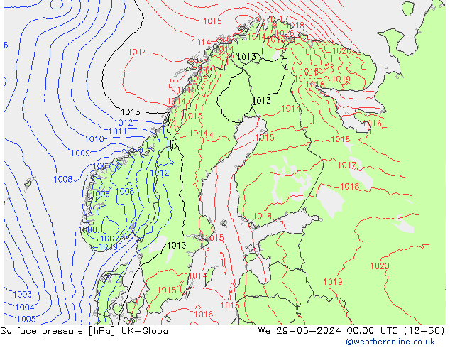 Bodendruck UK-Global Mi 29.05.2024 00 UTC