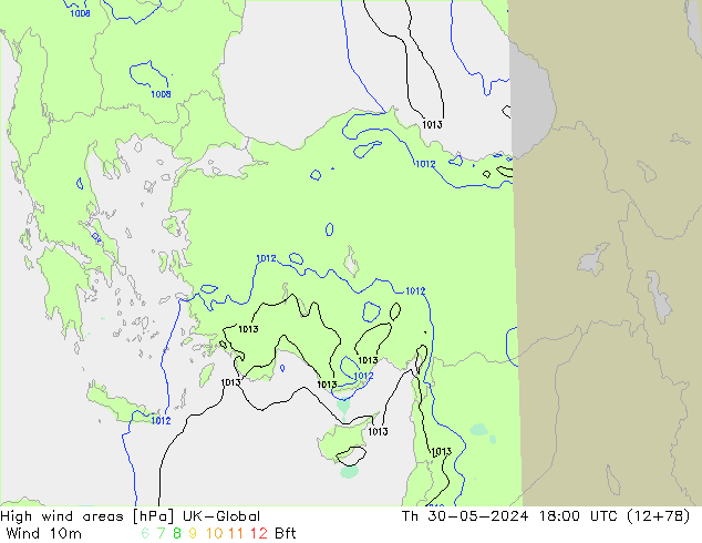 High wind areas UK-Global Qui 30.05.2024 18 UTC