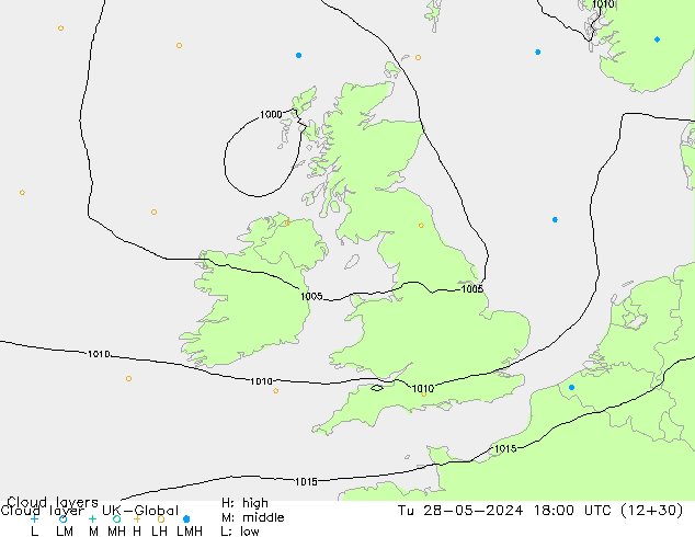 Cloud layer UK-Global Út 28.05.2024 18 UTC