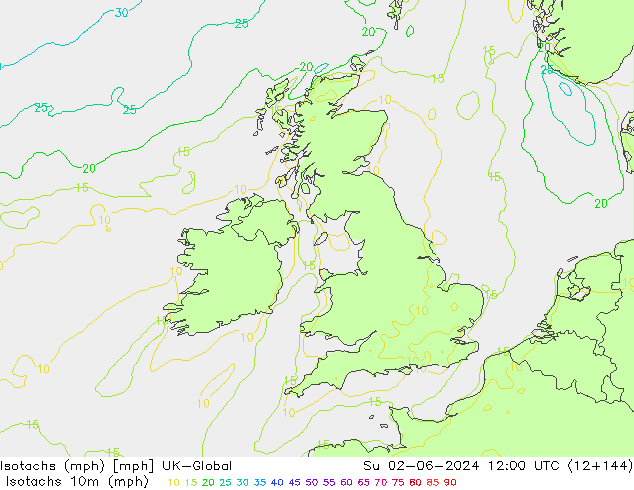 Isotachs (mph) UK-Global dim 02.06.2024 12 UTC