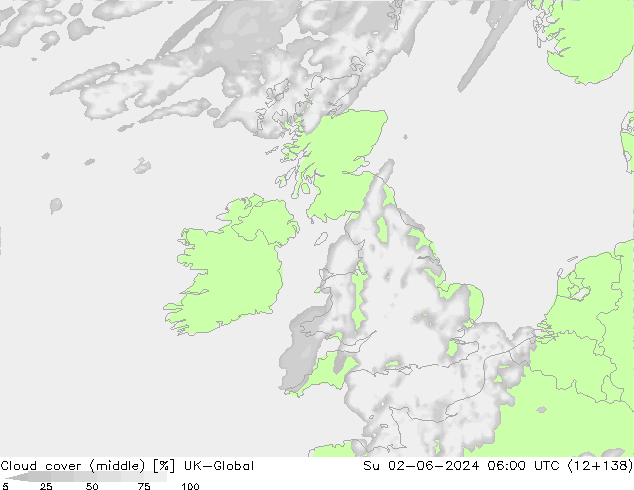 Cloud cover (middle) UK-Global Su 02.06.2024 06 UTC