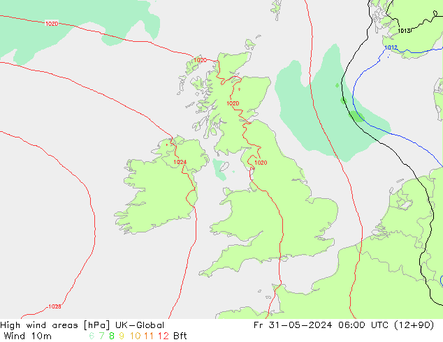 High wind areas UK-Global ven 31.05.2024 06 UTC