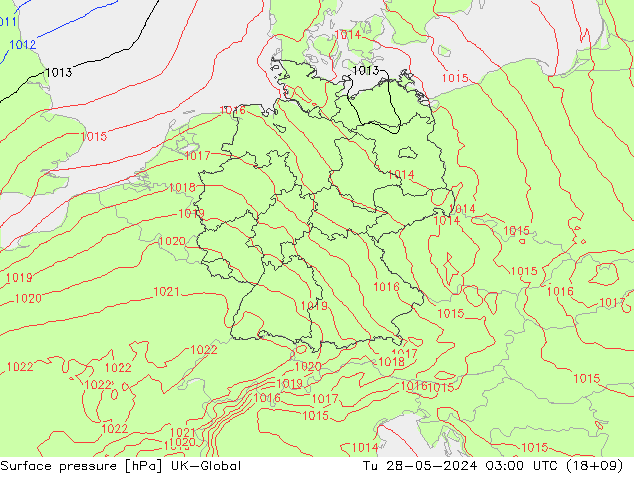 Luchtdruk (Grond) UK-Global di 28.05.2024 03 UTC
