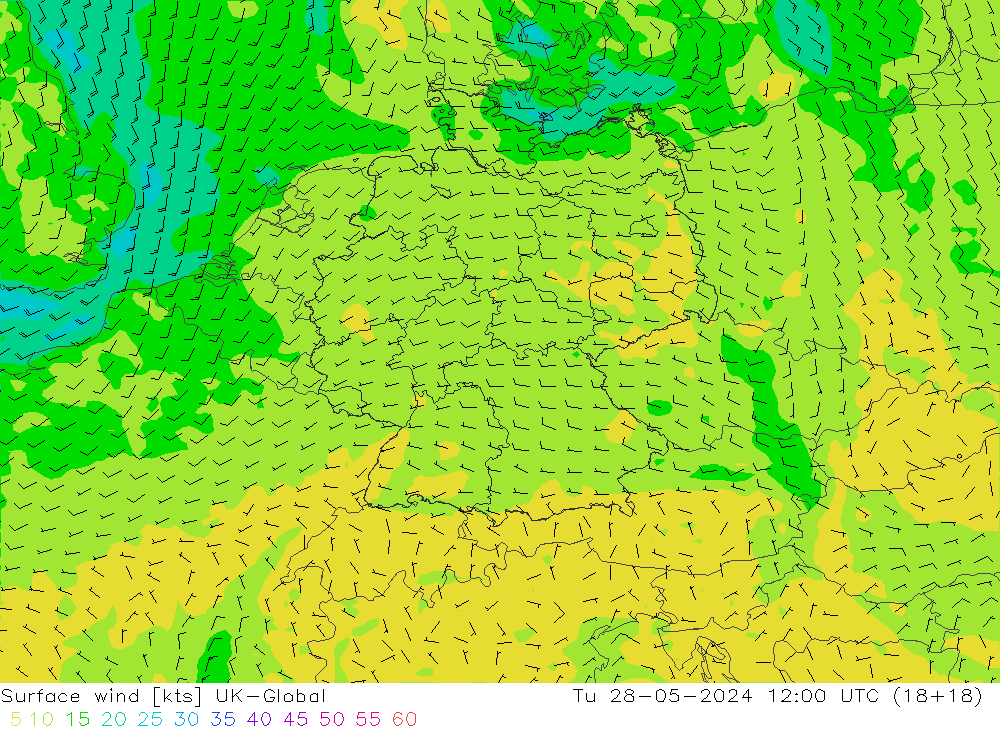 Rüzgar 10 m UK-Global Sa 28.05.2024 12 UTC