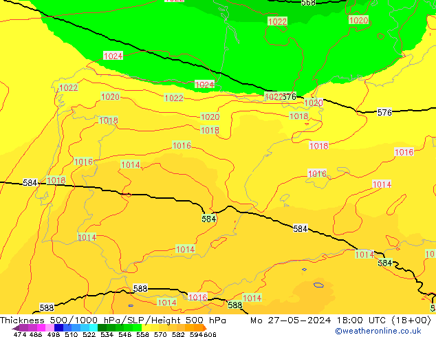 Thck 500-1000hPa UK-Global Seg 27.05.2024 18 UTC