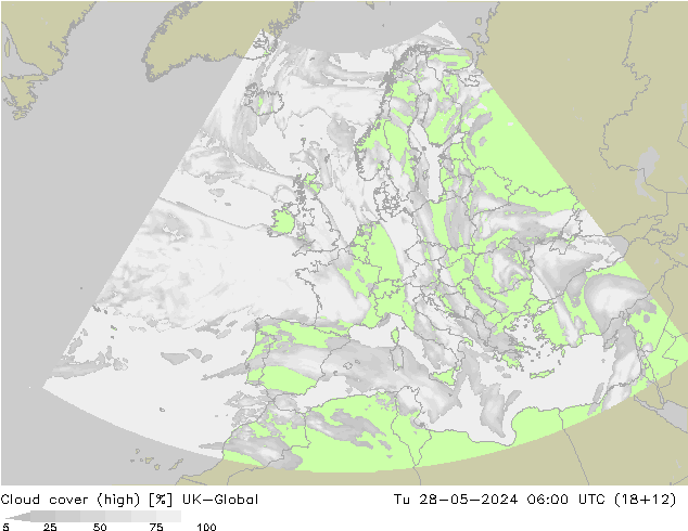 Wolken (hohe) UK-Global Di 28.05.2024 06 UTC