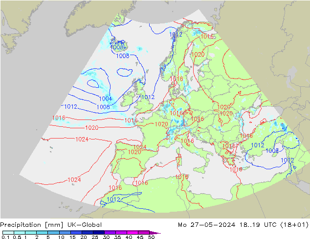 Precipitazione UK-Global lun 27.05.2024 19 UTC