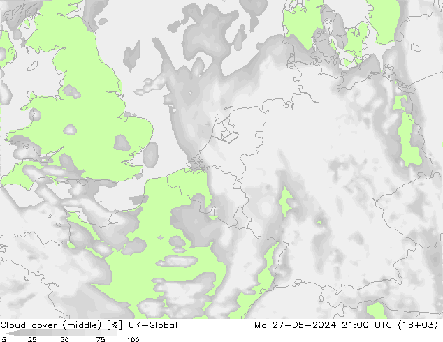 Nuages (moyen) UK-Global lun 27.05.2024 21 UTC