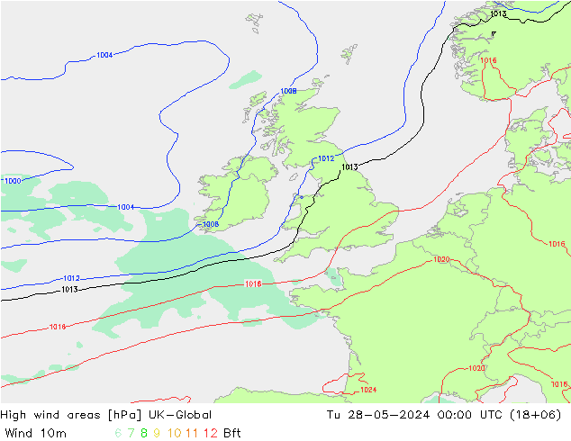 Windvelden UK-Global di 28.05.2024 00 UTC