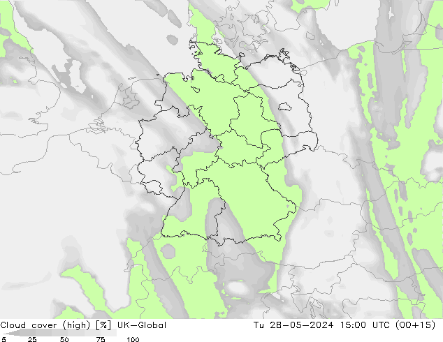 Bulutlar (yüksek) UK-Global Sa 28.05.2024 15 UTC