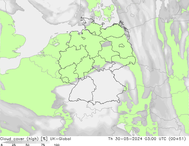 Bewolking (Hoog) UK-Global do 30.05.2024 03 UTC