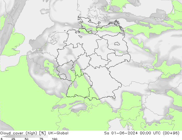 Cloud cover (high) UK-Global Sa 01.06.2024 00 UTC