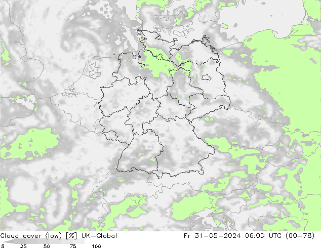 zachmurzenie (niskie) UK-Global pt. 31.05.2024 06 UTC