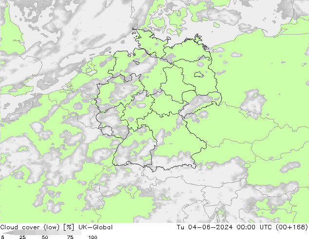 Nubi basse UK-Global mar 04.06.2024 00 UTC
