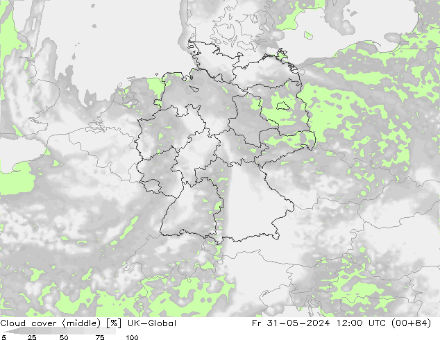 Nubes medias UK-Global vie 31.05.2024 12 UTC