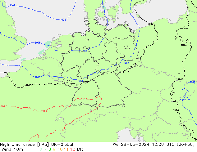 High wind areas UK-Global mer 29.05.2024 12 UTC