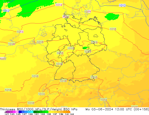 Thck 850-1000 hPa UK-Global Po 03.06.2024 12 UTC