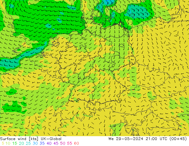Bodenwind UK-Global Mi 29.05.2024 21 UTC