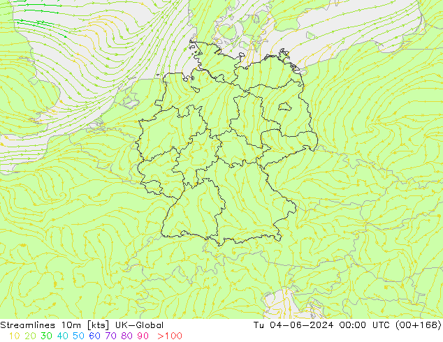 Ligne de courant 10m UK-Global mar 04.06.2024 00 UTC