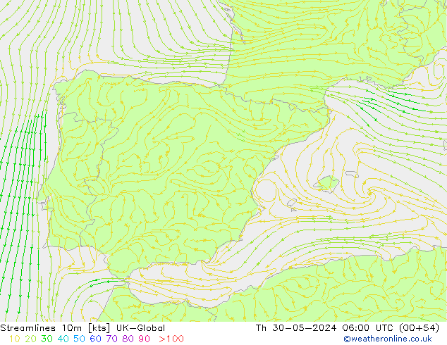 Linha de corrente 10m UK-Global Qui 30.05.2024 06 UTC