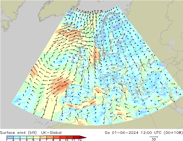 Bodenwind (bft) UK-Global Sa 01.06.2024 12 UTC