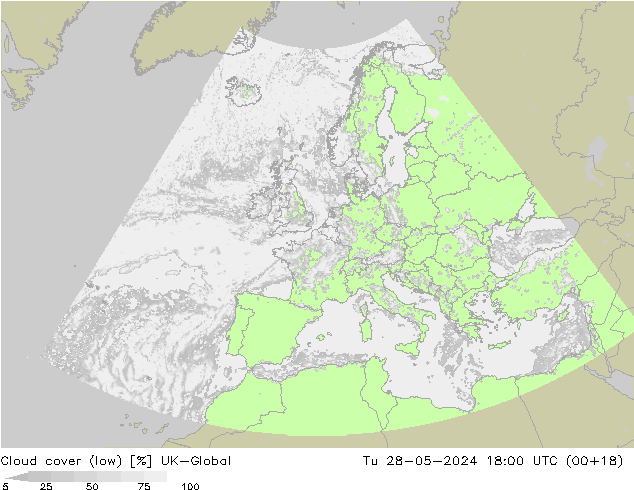 Nubes bajas UK-Global mar 28.05.2024 18 UTC