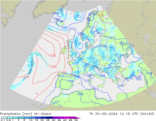 осадки UK-Global чт 30.05.2024 15 UTC