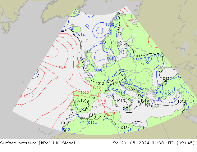 Bodendruck UK-Global Mi 29.05.2024 21 UTC