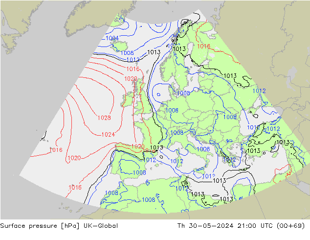 pressão do solo UK-Global Qui 30.05.2024 21 UTC