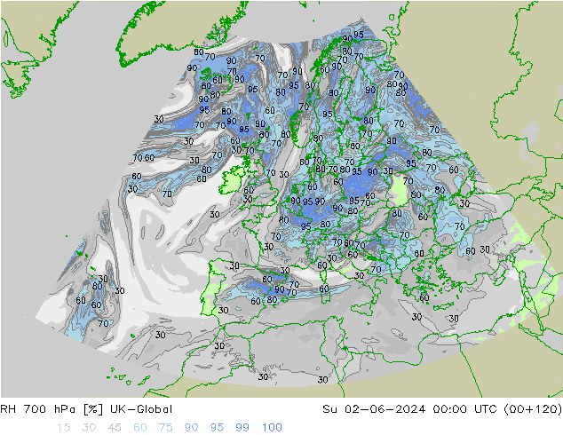 700 hPa Nispi Nem UK-Global Paz 02.06.2024 00 UTC