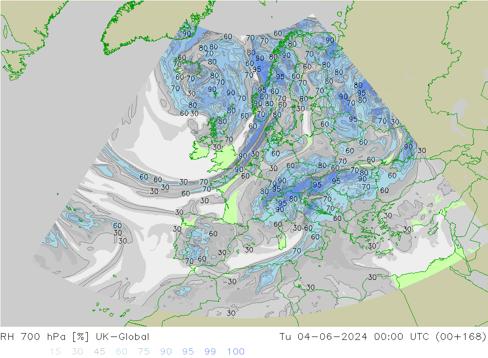 RV 700 hPa UK-Global di 04.06.2024 00 UTC