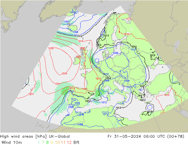 High wind areas UK-Global Sex 31.05.2024 06 UTC