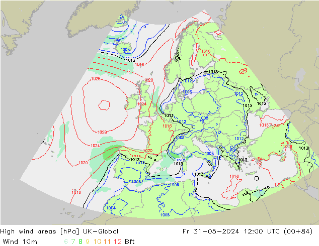 High wind areas UK-Global Sex 31.05.2024 12 UTC
