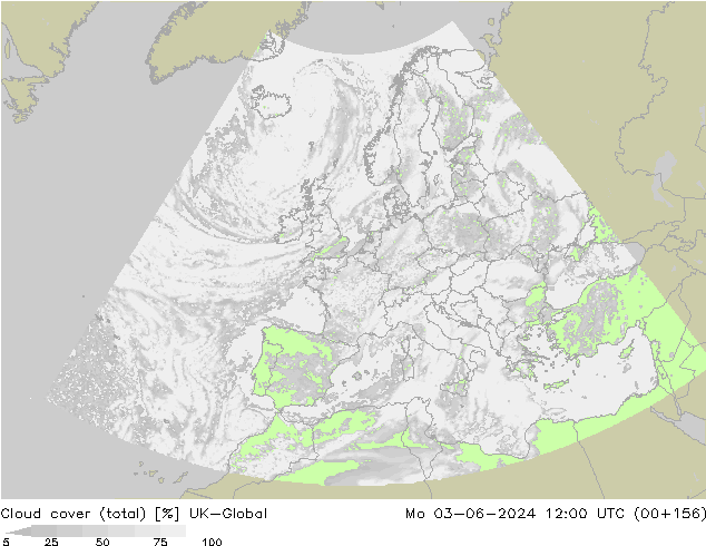 Wolken (gesamt) UK-Global Mo 03.06.2024 12 UTC