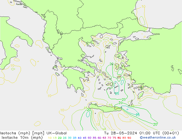 Eşrüzgar Hızları mph UK-Global Sa 28.05.2024 01 UTC