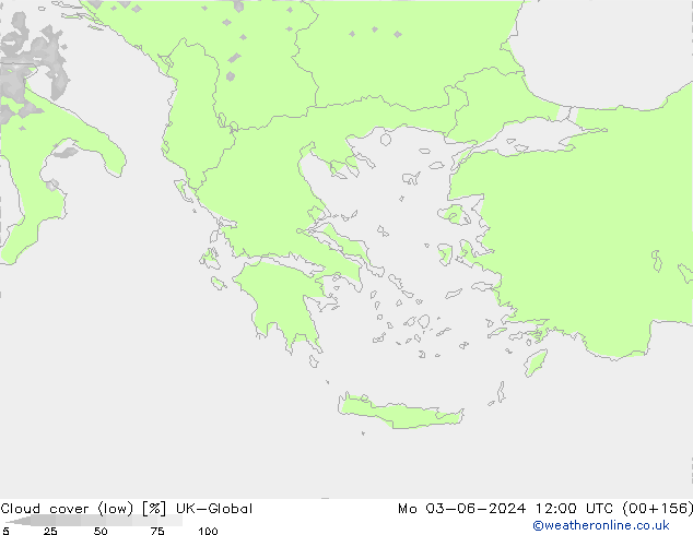 zachmurzenie (niskie) UK-Global pon. 03.06.2024 12 UTC