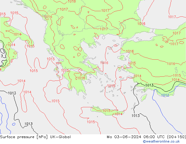 Luchtdruk (Grond) UK-Global ma 03.06.2024 06 UTC