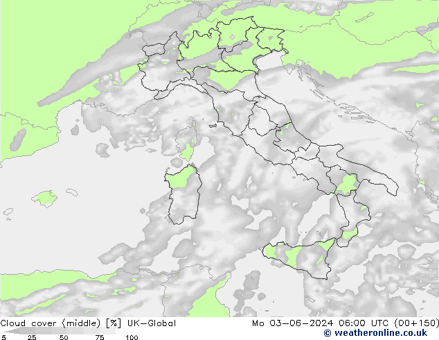 Cloud cover (middle) UK-Global Mo 03.06.2024 06 UTC