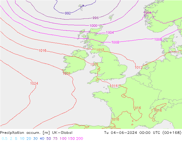 Precipitación acum. UK-Global mar 04.06.2024 00 UTC