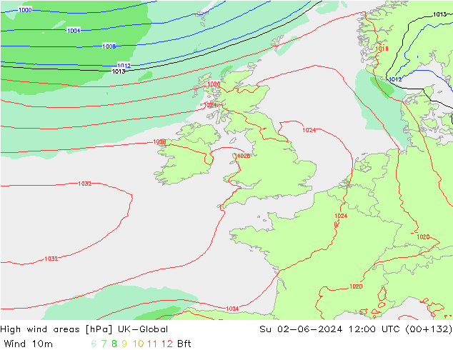 High wind areas UK-Global Ne 02.06.2024 12 UTC