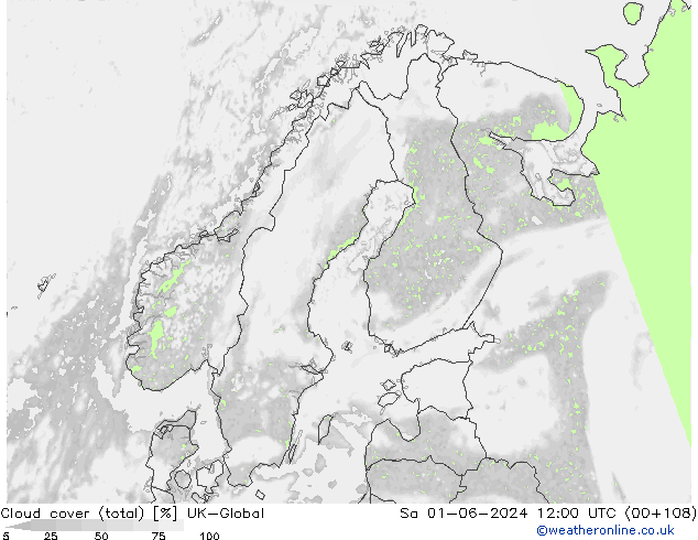 Wolken (gesamt) UK-Global Sa 01.06.2024 12 UTC