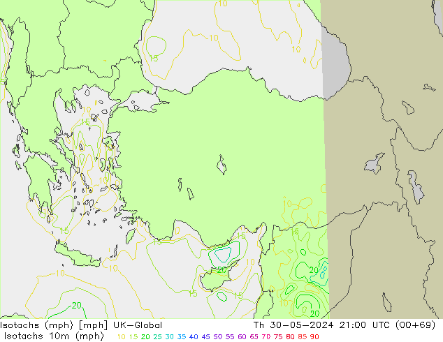 Isotachen (mph) UK-Global do 30.05.2024 21 UTC