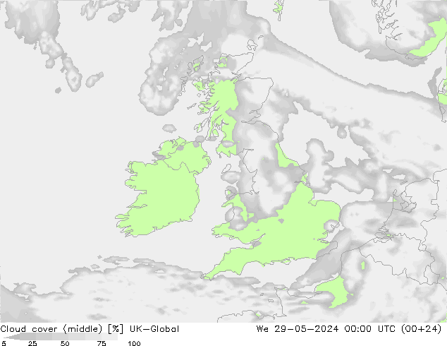 oblačnosti uprostřed UK-Global St 29.05.2024 00 UTC