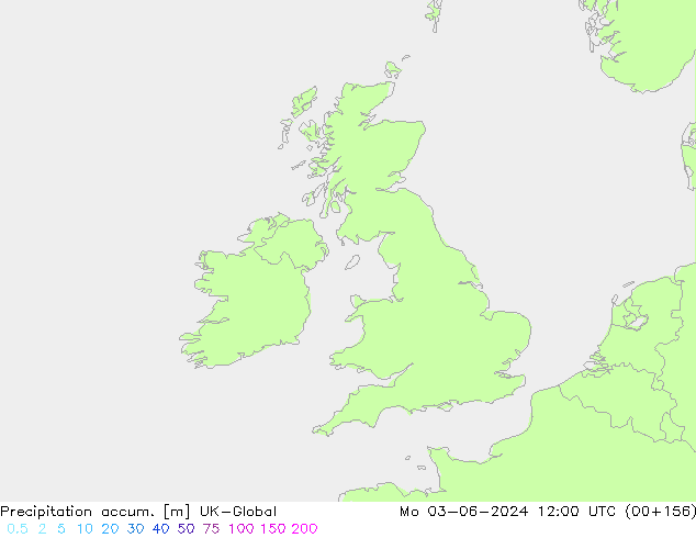 Precipitation accum. UK-Global Mo 03.06.2024 12 UTC